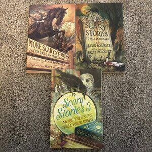 3 Scary Chill Halloween Paperback Books More Scary Stories To Tell In The Dark